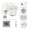 Ehaho Porch Lights with Outlet, Dusk to Dawn Outdoor Light