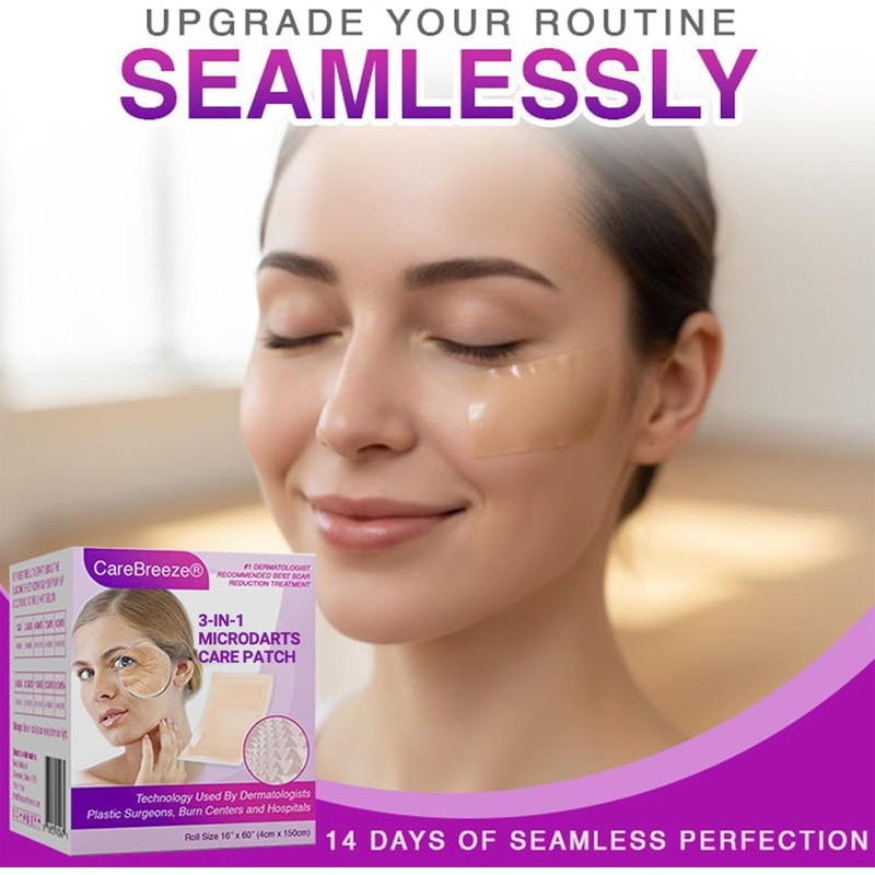 3/4PCS 3-in-1 Microdarts Anti-Aging Patch-(1.6"X 60" Roll-1.5M), 2026 New Professional