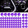66X Motorcycle Engine Bolt Topper Caps Cover Compatible with for