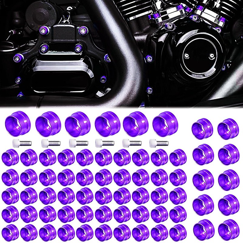 66X Motorcycle Engine Bolt Topper Caps Cover Compatible with for
