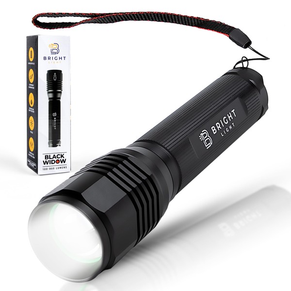 Bright Light Tactical Flashlight - Battery Powered AA Flashlight, 1200