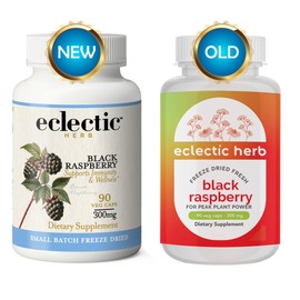 ECLECTIC INSTITUTE ECLECTIC INSTITUTE Raw Freeze-Dried Non-GMO Black Raspberry Capsules | Antioxidant Flavonoid Support | 90 CT