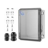 RTHIEAI Waterproof Outdoor IP67 Junction Box (8.7"x6.7"x4.3") with Mounting Plate,