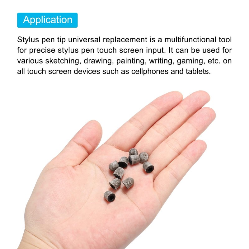 QUARKZMAN Stylus Pen Tips, Conductive Mesh Fibre Capacitive Touchscreen Pens