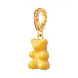 Crystal Haze Nostalgia Bear with Pave Connector Gold NYC Taxi Yellow Crystal Haze Nostalgia Bear with Pave Connector Gold Tag ONE SIZE / Crystal Haze Nostalgia Bear with Pave Connector Gold NYC Taxi Yellow 크리스탈 헤이즈 노스텔지아 베어 파베 커넥터 골드 택 ONE SIZE
