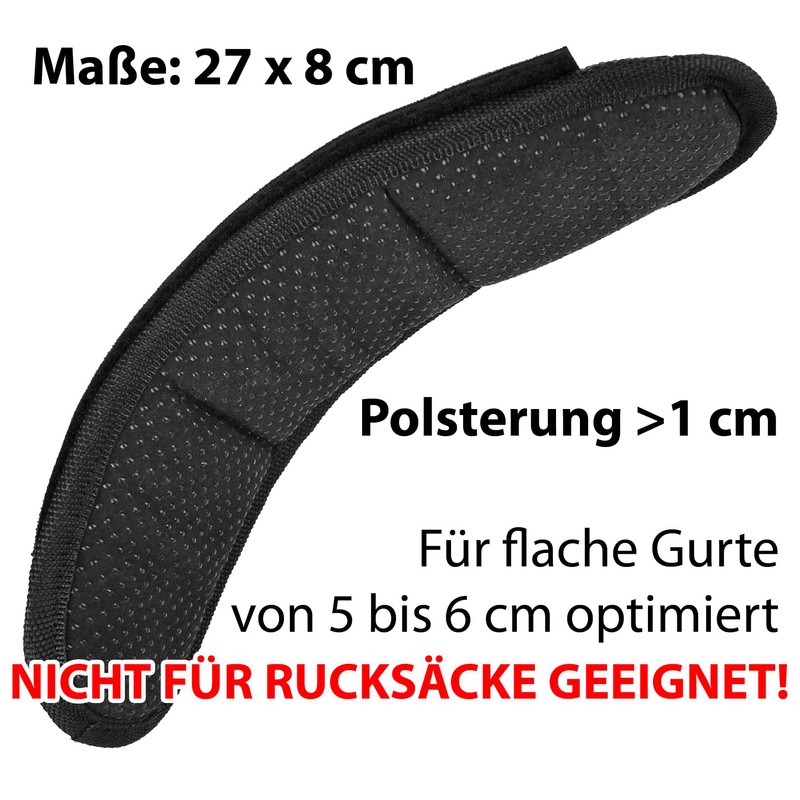 Taschenmann2005 Replacement Shoulder Strap or Shoulder Pads, Various Designs, black