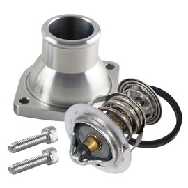 BILLET LS SERIES STRAIGHT 1.5" BARBED END THERMOSTAT HOUSING KIT WITH THERMOSTAT AND SEAL FOR LS3/L92/LSX WATER PUMPS (180°)