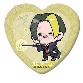 TV Anime Mashle MB Fin Ames Heart Shaped Can Badge