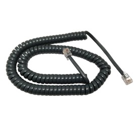 The VoIP Lounge Replacement 12 Foot Gray Handset Receiver Curly Cord for Cisco 7800 & 8800 Series IP Phone 7821 7841 7861 8841 8845 8851 8861 8865