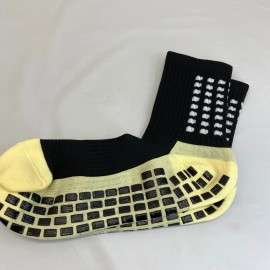 TapeDesign Mens Short Grip Socks Anti-slip Soft Fabric Comfortable Sports L