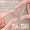 GLUI Nail Glue, 15g Solid Nail Glue Kit, Solid Nail