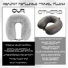 Asofelk 1PCS Stuffable Neck Pillow for Travel, Adjustable Stuffable Travel