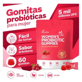 Probióticos Para Mujer 5 Billones Ufc 60 Gomitas Plus