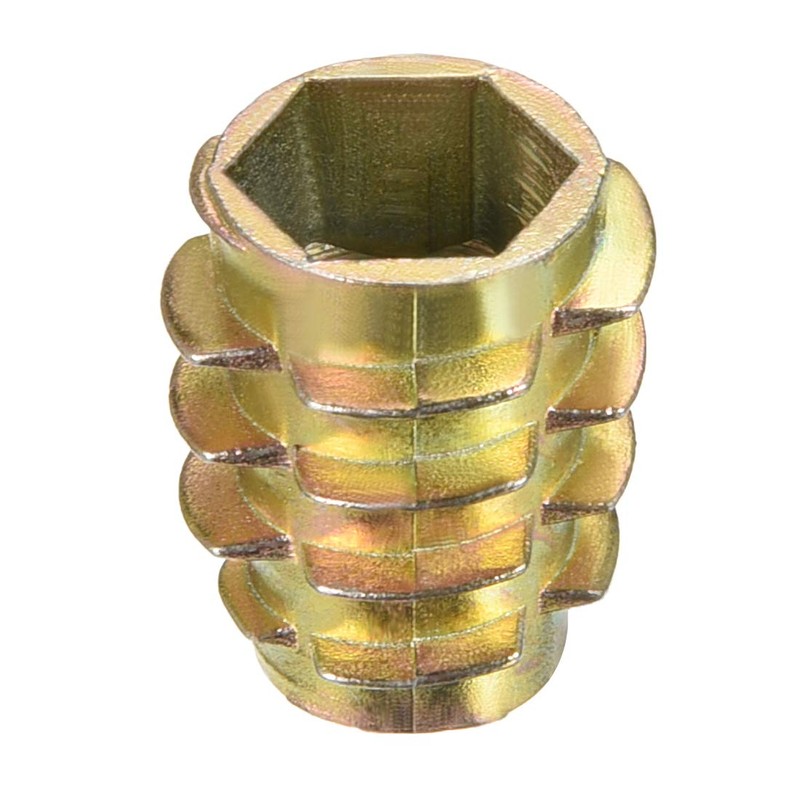 sourcing map Furniture Threaded Insert Nuts Zinc Alloy Hex-Flush M10