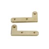 T Tulead 4PCS Door Pivot Hinges L-Shape Door Hinges Hidden