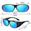 JSTHHTT 3 Pieces Plus Size Over Sunglasses Men and Women,