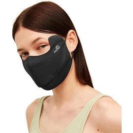 Sun Protection Face Cover UPF 50+ Anti-UV Women Mask Protection Breathable Face Covering SLN3M308D - Color: Black