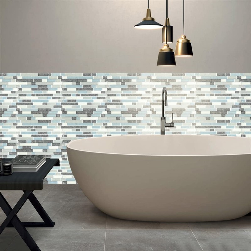 STICKGOO Thicker Design Peel and Stick Tile Backsplash, 12”×12”Stick on