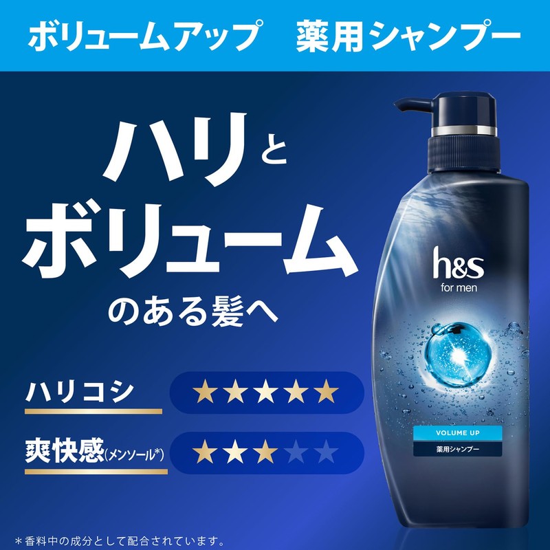 h&s for Men Shampoo, 10.6 oz (300 g) x 2