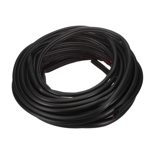HARFINGTON Rubber Weather Stripping Door Seal Strips, 50 Feet D-Shaped