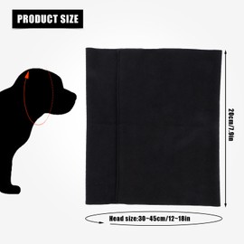 Ear Wraps for Dogs, Snoods for Dogs Ears Pet Ear Muffs for Noise Protection Pet Ear Covers for Relieve Anxiety from Thunder Fireworks Force Drying(Size L)