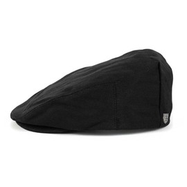 Brixton Men's Hooligan Flat Cap, black