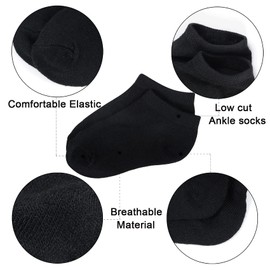 Tenpluszero Toddler Socks - 16 Pack Kids Low Cut Athletic Ankle Socks Baby Boys Girls Breathable Socks Bulk
