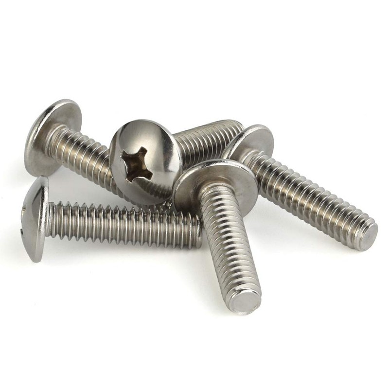 Mellewell #8-32 x 1/2" Truss Head Machine Screws, Full Thread,