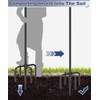 Upgrade 4-Hook Shepherds Hooks for Outdoor with Plastic Tube, 92"