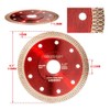 COREDIAM 5PCS 4.5 Inch Diamond Blade, Super Thin Diamond Mesh