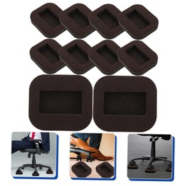 Gatuida 10Pcs Non Slip Felt Furniture Coasters for Chair Caster Cups Durable Floor Protectors to Reduce Noise and Prevent Scratches for Home and Office Use