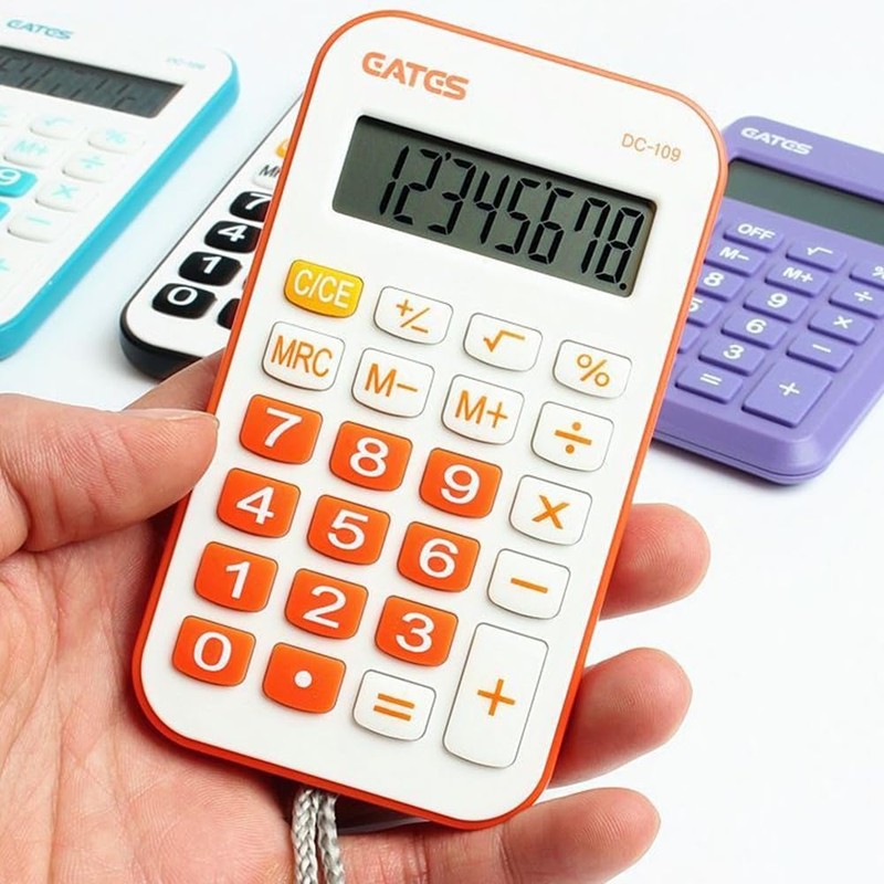Portable Calculator Mini Pocket Lightweight Durable 8 Digit Practical Office