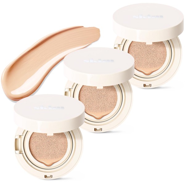 [Ultra Thin Film and High Coverage] skim Lupo Cushion Foundation [Overseen by Korean High Quality Beauty Doctor, Anti-Crush, Cushion Funde, Sensitive Skin, Wrinkles, Moisturizing, Pores,