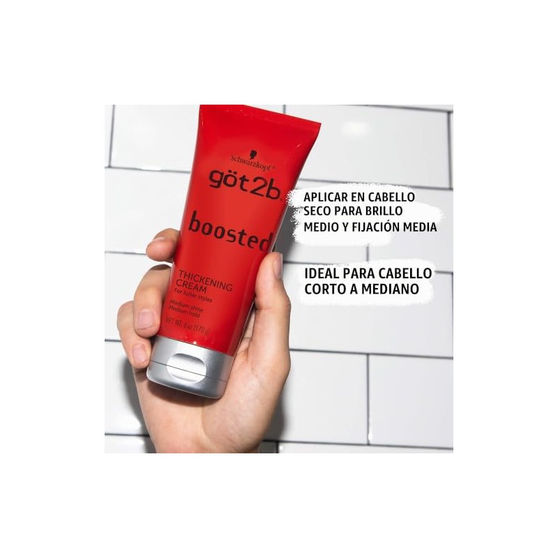 Got2b Boosted Thickening Cream, 6 oz
