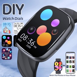 Smart Watch for Kids, IP68 Waterproof Kids Fitness Tracker Watch with Bluetooth Call, 100 Sports Modes, Sleep Monitor, Alarm Clock, Kids Watch for Boys Girls Educational Toys Birthday Gifts (Black)
