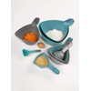 Chef Aid Contain Nesting Mixing and Measuring Set, Blue and