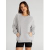 Glamaker Oversized Sweatshirt for Women Crew Neck Sweatshirts Long Sleeve