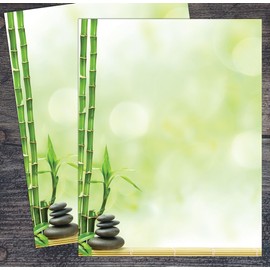 Great Papers! Serenity and Bamboo Letterhead for Invitations, Announcements and Personal Messages, Printer Friendly 8.5" x 11", 50 Pack (2023063)