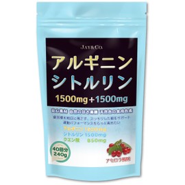 JAY&CO. Arginine & Citrulline Powder (1500mg Arginine & 1500mg Citrulline per serving) No artificial sweeteners or preservatives, domestically manufactured (Acerola, 40 servings)