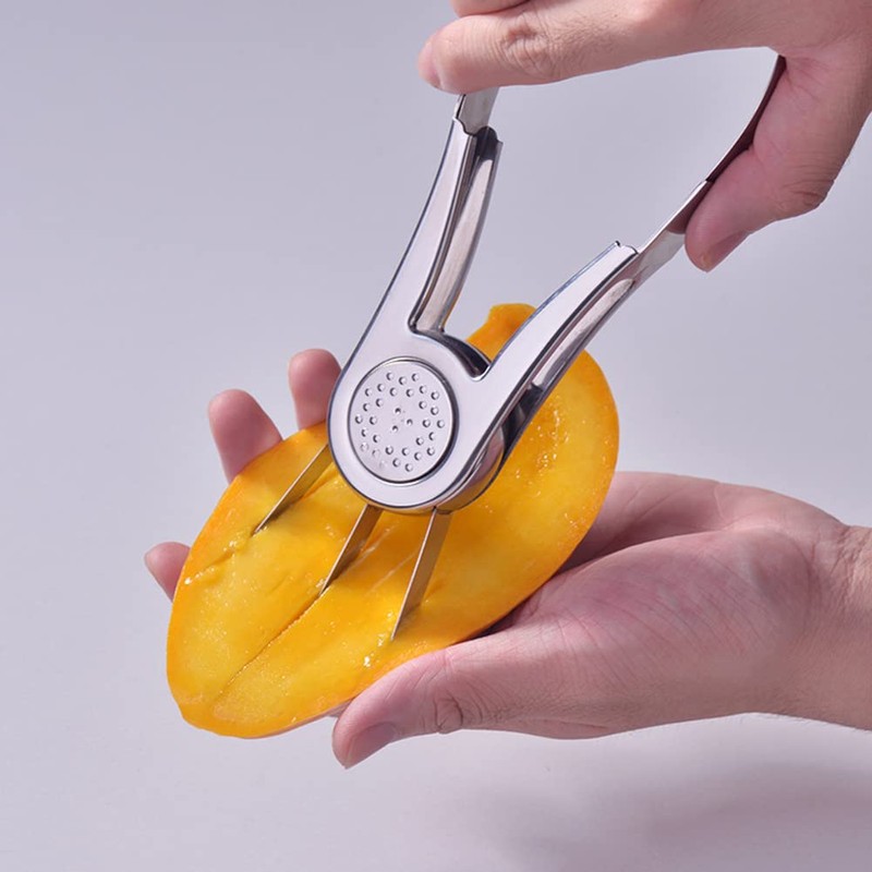 Fruit Slicer Cutter, Mango Splitter with Stainless Steel Blade, Fruit