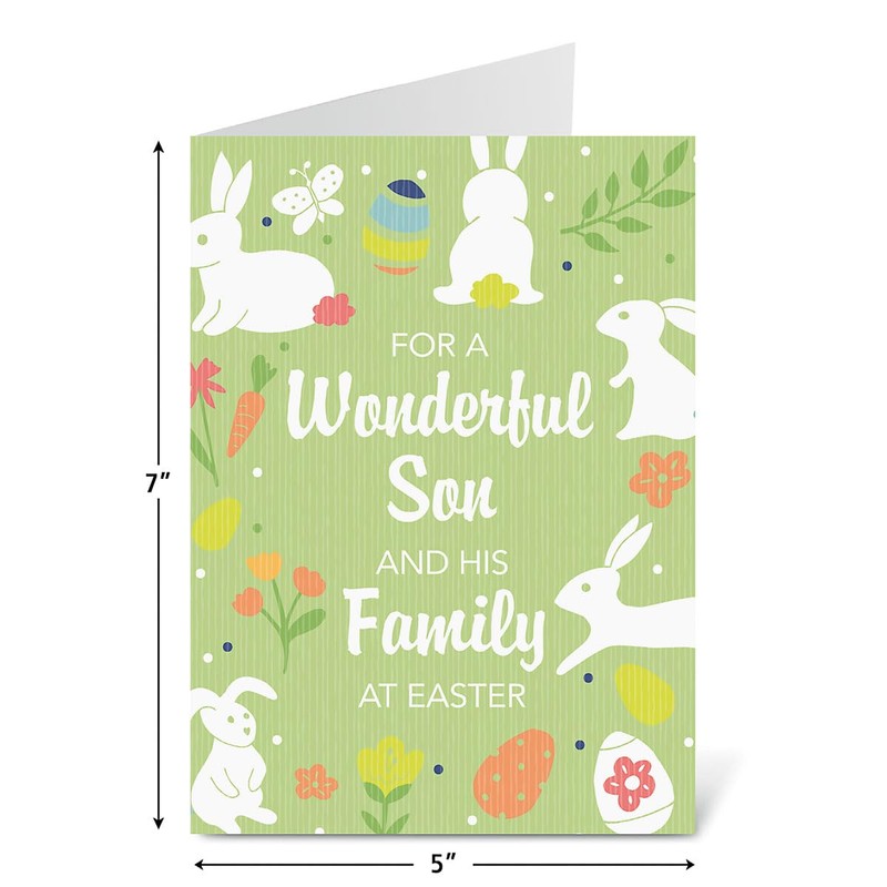 Current For a Wonderful Son Religious Easter Greeting Card -