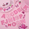 FOGWOWO 72 Pcs Pink Western Cowgirl Patches Self Adhesive Letter