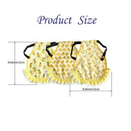 UKJENT Chicken Saddle for Hens, 3-Pack, Chicken Apron Back Protector for Hens, Adjustable Strap Hen Apron