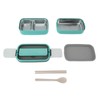 Lunch Box Double Layer Microwave Safe Leakage Proof Stainless Steel
