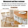 PVC Lace Table Cloth, Clear Waterproof Plastic Table Cover with