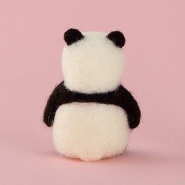 Hamanaka H441-551 Wool Felt Kit, Animal Making Needle Felt, Panda