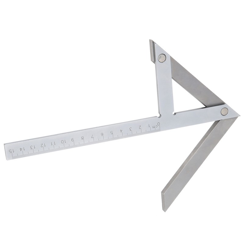 High Accuracy Center Angle Gauge Protractor Stainless Steel 45/90 Degree