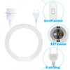 XEERUN E27 Lamp Socket with Switch with Plug, 3 x