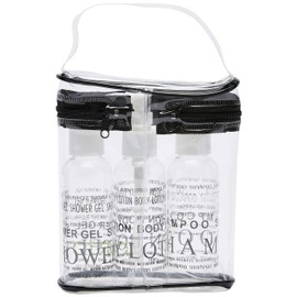 Korjo Refillable 3 Pack Bottles Set, 2 with Screwtops, 1 Pump, 100ml