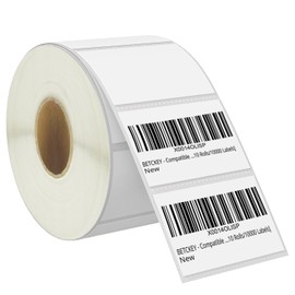 BETCKEY - 2.25" x 1.25" UPC Barcode & Multipurpose Labels Compatible with Zebra & Rollo Label Printer,Premium Adhesive & Perforated[1 Rolls, 1000 Labels]